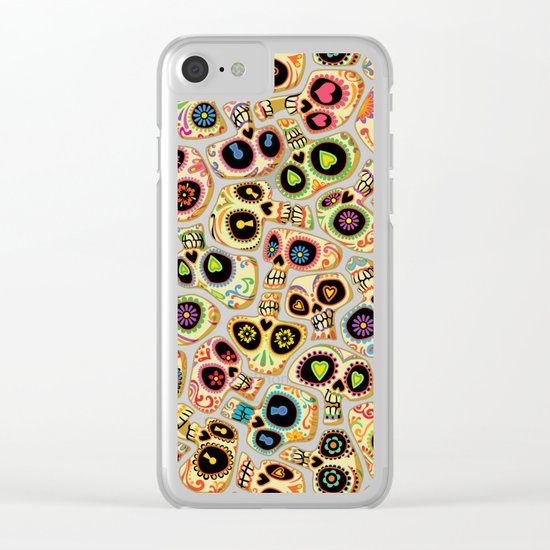 Calaveras del Día de los Muertos. Clear iPhone Case