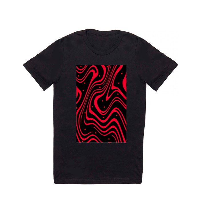 Reaktor En skønne dag umoral Red and Black PewDiePie Waves T Shirt by TOPASfashion | Society6