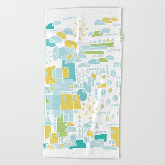 ABSTRACT LANDSCAPE Beach Towel