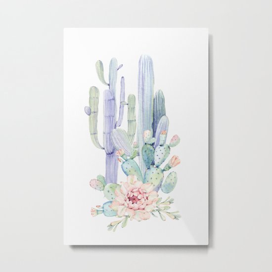 Mixed Cacti 2 #society6 #buyart Metal Print
