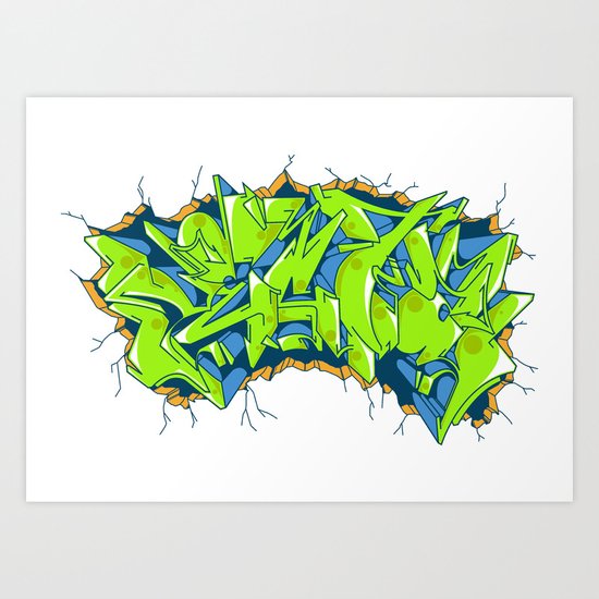 Vecta Wall Smash Art Print
