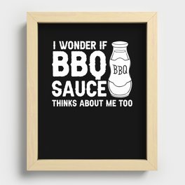 BBQ Sauce Barbeque Recipes Korean Barbecue Keto Recessed Framed Print