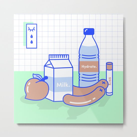 Peachy Keen Metal Print