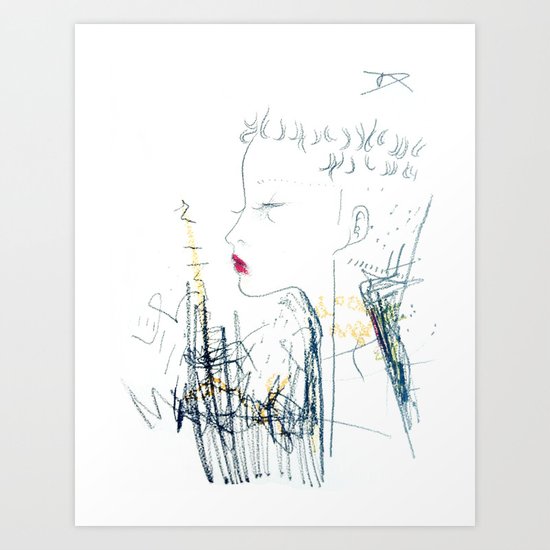 Mohawk Fantasy Art Print