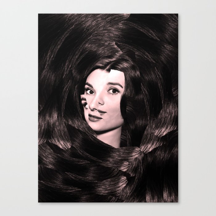 Audrey Hepburn Abstract Canvas Print By Sagaciousdesign Society6