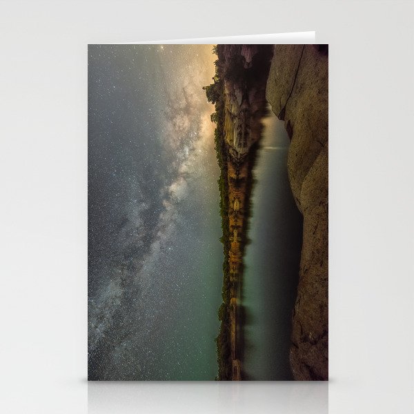 Milkyway at Halibut Point State Park quarry Stationery Cards