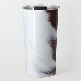 Scandinavian Minimal Modern Cow Fur (digital art) Travel Mug