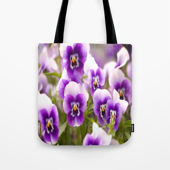 Wonderful Pansies Tote Bag