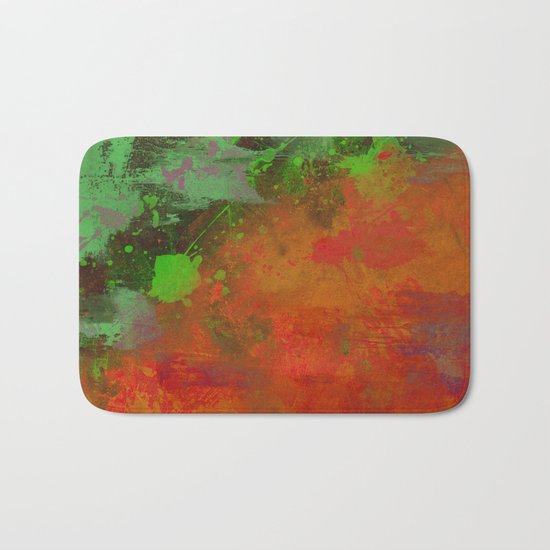 A Difference Of Opinion (Abstract painting) Bath Mat