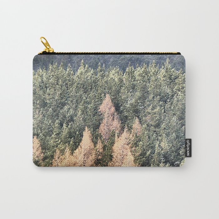Scottish Highlands Woodland Landscape (in I Art and Afterglow) Carry-All Pouch