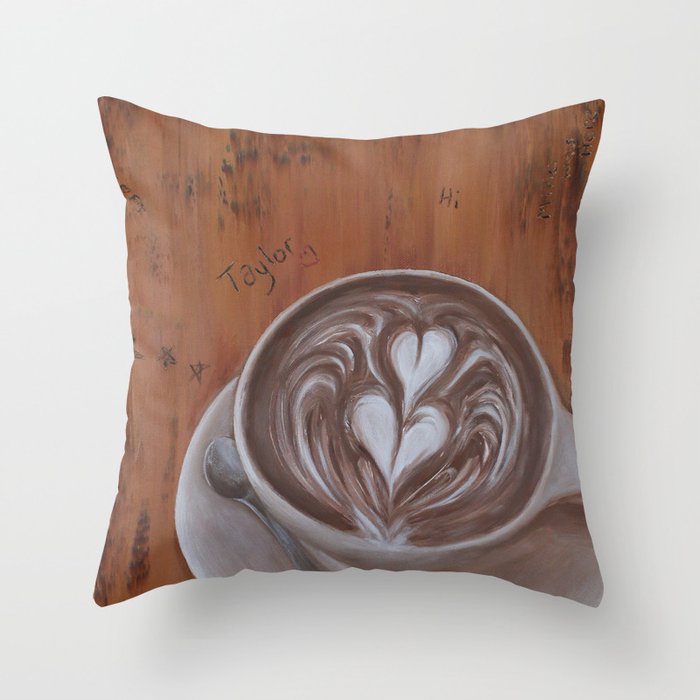 Taylor the Latte Boy Throw Pillow