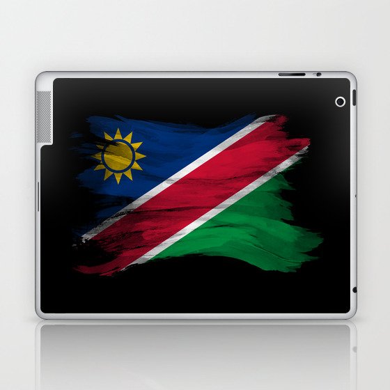 Namibia flag brush stroke, national flag Laptop & iPad Skin