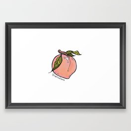 Peachy Framed Art Print