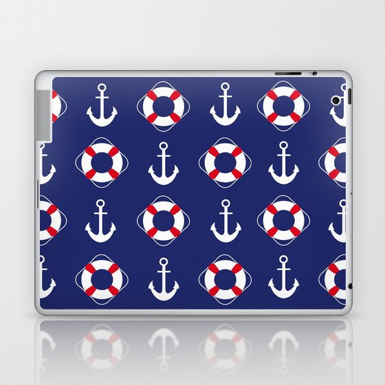 Nautical Pattern Laptop & iPad Skin