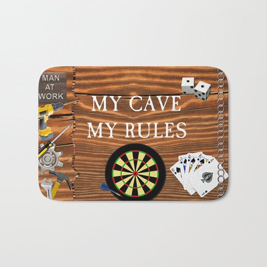 Man Cave Bath Mat