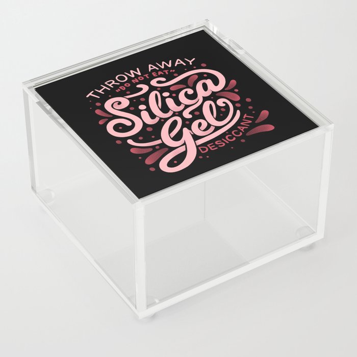  Silica Gel Lettering by Tobe Fonseca Acrylic Box