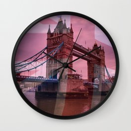 Tower Bridge with Union Jack Wall Clock