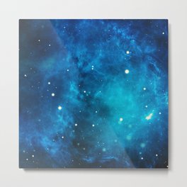 Galaxy sky space nebula stars universe cosmos Metal Print