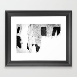 Old poster / Ripped paper / Grunge texture and background paper wall abstract Framed Art Print