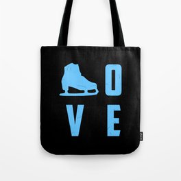 Ice skate love Tote Bag
