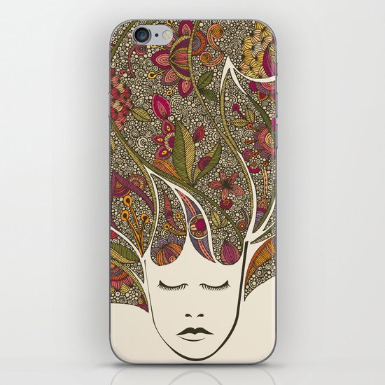 Dreaming with flowers iPhone & iPod Skin