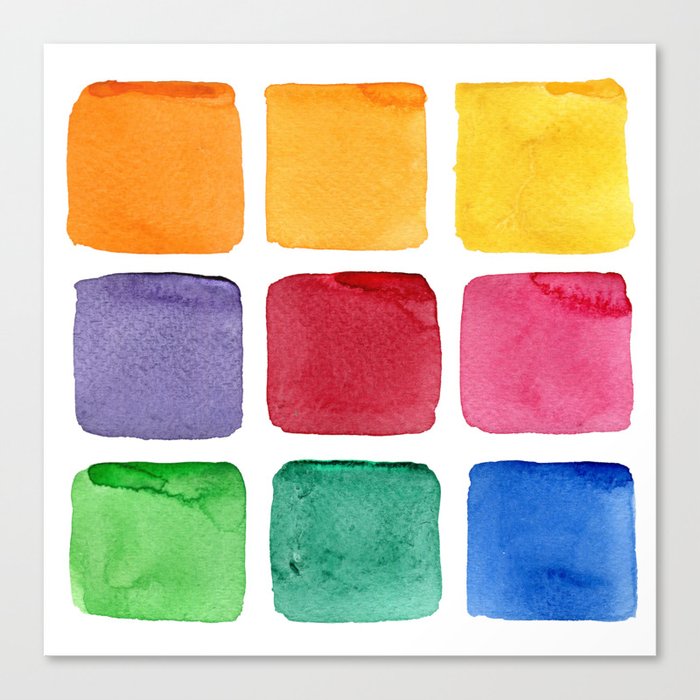 abstract color squares  Canvas Print