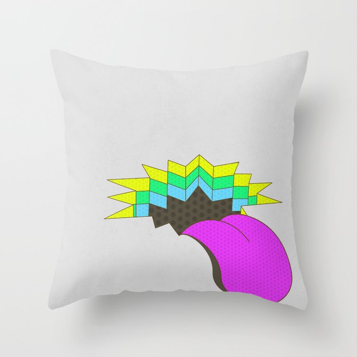 Weird hole Throw Pillow