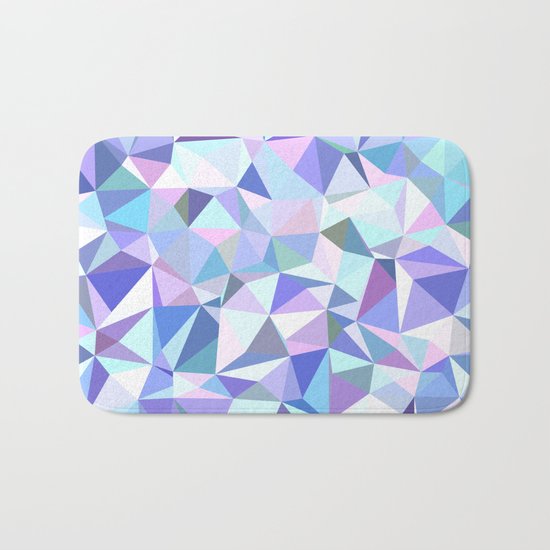 Light purple geometry Bath Mat