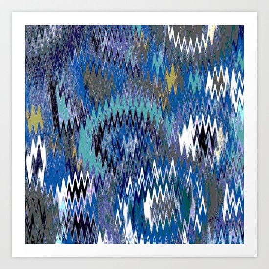 Zag zig Art Print