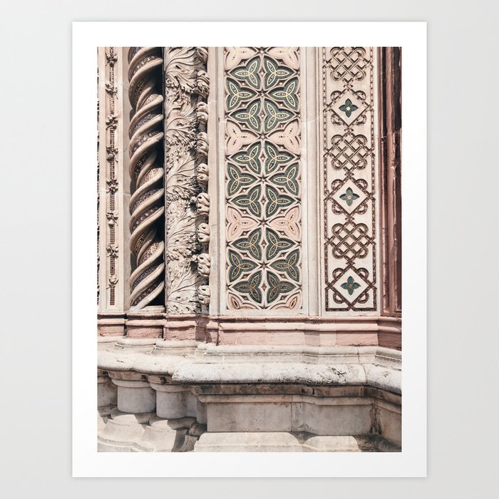 Tiles / Orvieto, Italy Art Print