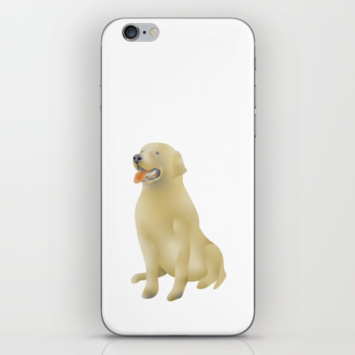 golden breed dog isolated in digital drawing iPhone Skin