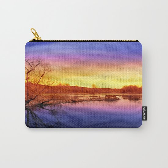 Tranquil Sunset Landscape Carry-All Pouch