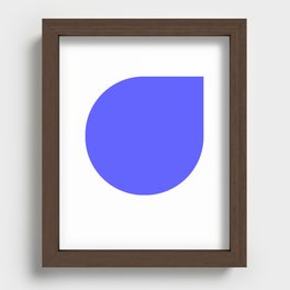 Pthalo Blue Recessed Framed Print