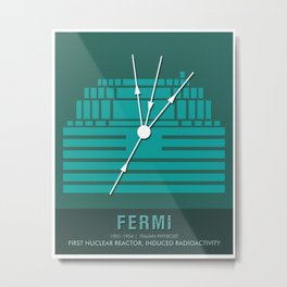 Science Posters - Enrico Fermi - Physicist Metal Print | Radioactivity, Scienceposter, Nuclearreactor, Stemeducation, Labart, Geometric, Geek, Postersforschools, Enricofermi, Education 