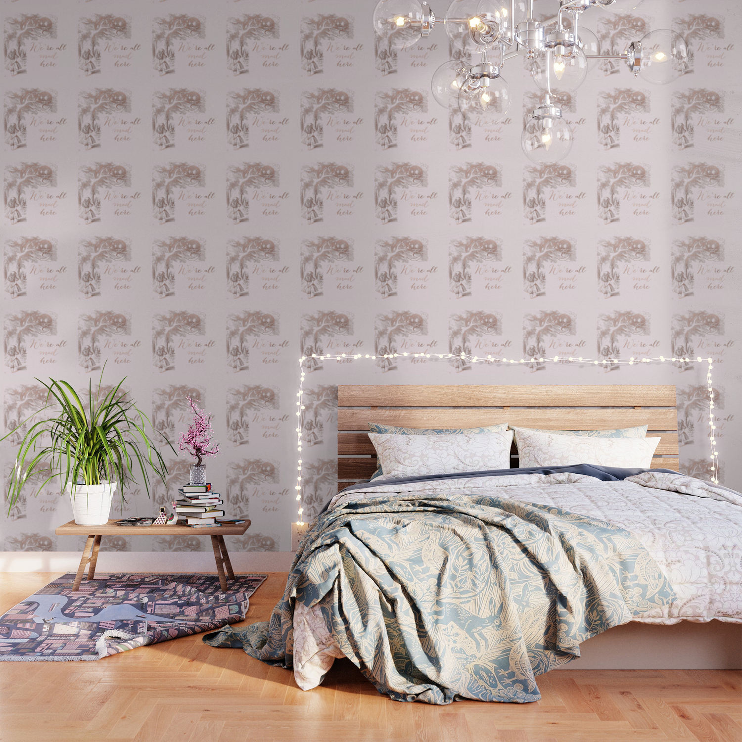 Alice In The Rose Gold We Re All Mad Here Wallpaper By
