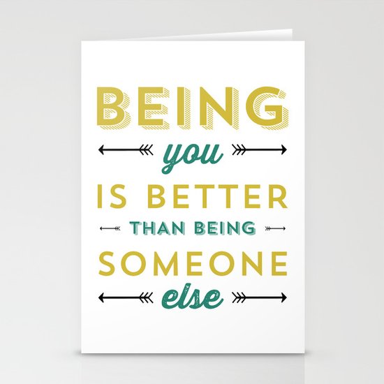 BEING YOU 2 Stationery Cards