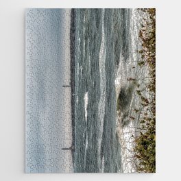 White caps with Thacher island Jigsaw Puzzle