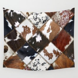 Patches of Cow Skin (A Graphic Illustration, ix 2021) Wall Tapestry