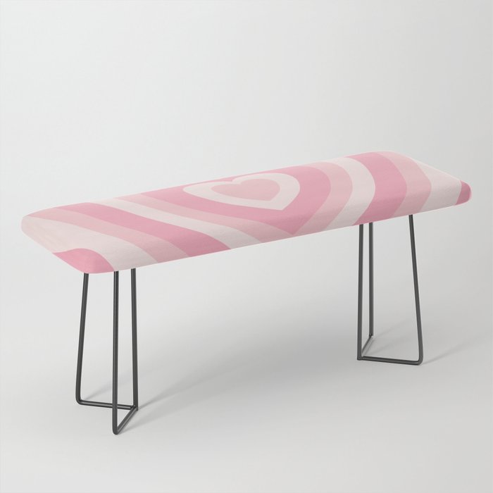 Pink Love Hearts  Bench