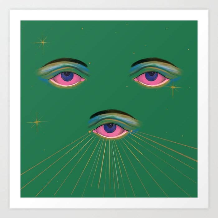Three Eyes  Art Print