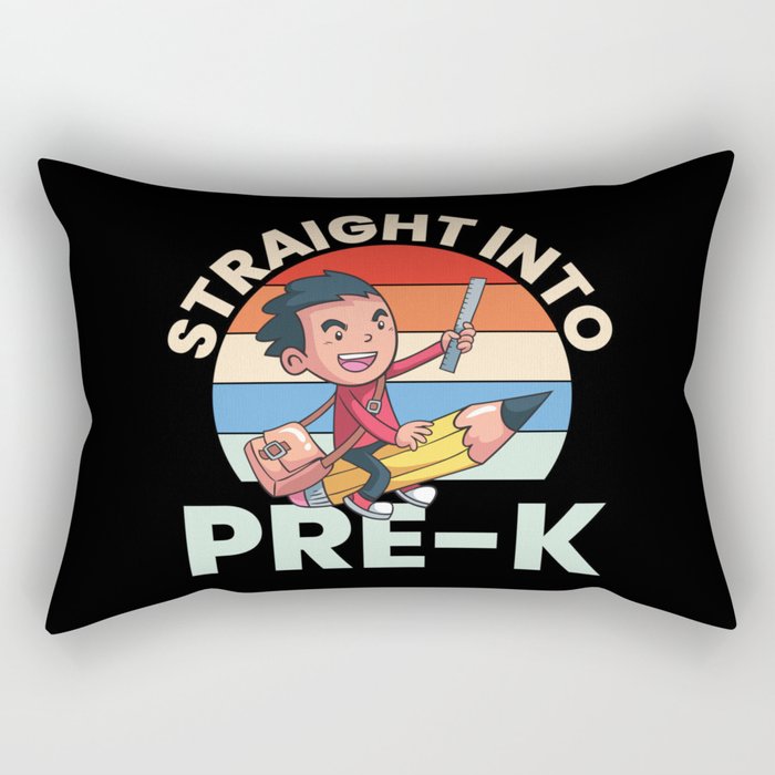 Straight Into Pre-K Rectangular Pillow