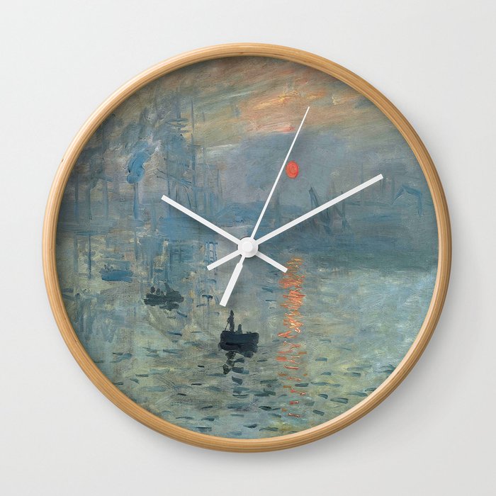 Claude Monet – Impression soleil levant – impression sunrise Wall Clock