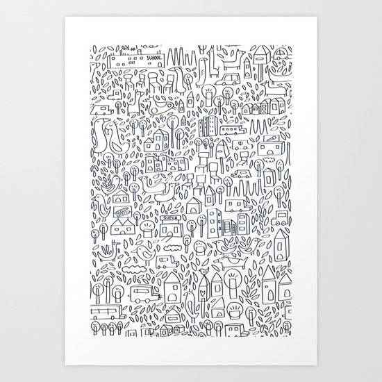 Neighborhood II Art Print