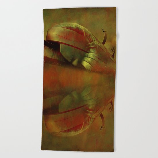 Train without stops Beach Towel