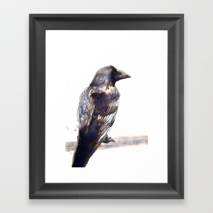 Raven Framed Art Print