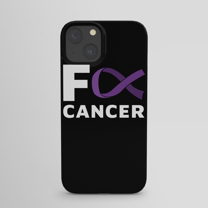 F Cancer Purple Pancreatic Cancer iPhone Case