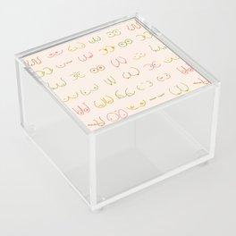 Pastel Boobies Pattern Acrylic Box