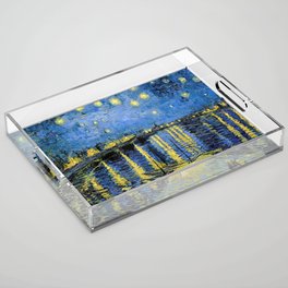 Vincent van Gogh Starry Night over the Rhone Acrylic Tray