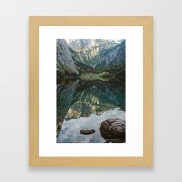 Mountain lake II - Nature photography Framed Art Print
