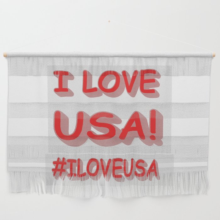 Cute Expression Design "I LOVE USA!". Buy Now Wall Hanging